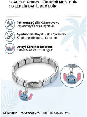 Stitch Italyan Bileklik Charmı Sallantılı