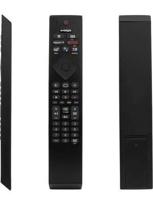 Renas Store Weko Philips YKF474-B003 Ambılıght Netflix - Rakuten Tv Tuşlu Ses Komutsuz LED Tv Kumanda