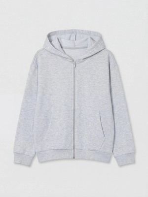 Lc Waikiki Yeni Sezon Kapüşonlu Kız Çocuk Fermuarlı Sweatshirt