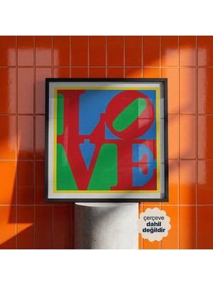 Persona Istanbul Robert Indiana "love" - Pop Art Posteri (Çerçevesiz)