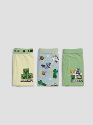 Lc Waikiki Yeni Sezon Minecraft Baskılı Erkek Çocuk 3'lü Boxer