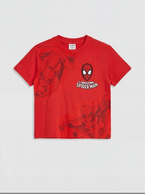 Lc Waikiki Yeni Sezon Spider-Man Nakışlı Erkek Çocuk Tişört