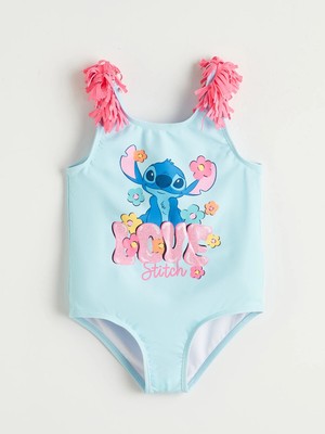 Lc Waikiki Yeni Sezon Stitch Baskılı Kız Çocuk Mayo