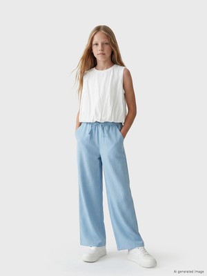 Lc Waikiki Yeni Sezon Loose Fit Kız Çocuk Pantolon