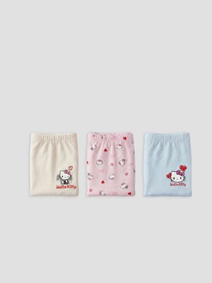 Lc Waikiki Yeni Sezon Kız Çocuk Hello Kitty Baskılı 3'lü Boxer