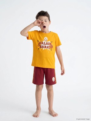 Lc Waikiki Yeni Sezon Galatasaray Baskılı Erkek Çocuk Pijama Takımı