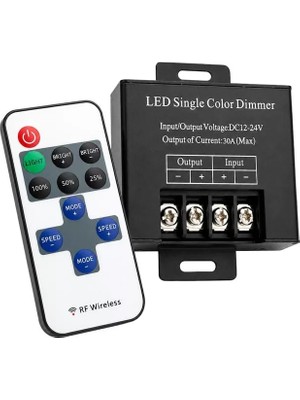 Dunai Store Powermaster PM-37846 12V-24V 30A Çok Modlu Rf Uzaktan Kumandalı Şerit LED Dimmer Kontrol Cihazı