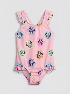 Lc Waikiki Yeni Sezon Uv Korumalı Minnie Mouse Baskılı Kız Çocuk Mayo