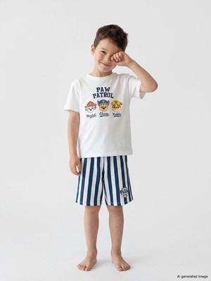 Lc Waikiki Yeni Sezon Paw Patrol Baskılı Erkek Çocuk Şortlu Pijama Takımı