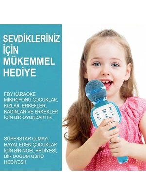 İlkyaz Fashion Eğlenceli Karaoke Mikrofonu - Çocuklar Için