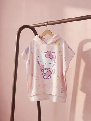 Lc Waikiki Yeni Sezon Hello Kitty Baskılı Kız Çocuk Panço Havlu
