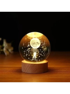 İlkyaz Fashion Astronot Tasarımlı Işıklı Küre