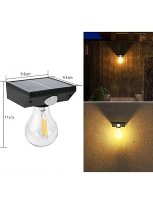 İlkyaz Fashion Solar Sensörlü LED Ampul Lamba - Güneş Enerjili - Dış Mekan Aydınlatma
