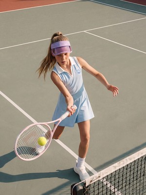 Lc Waikiki Yeni Sezon Polo Yaka Stitch Baskılı Kız Çocuk Elbise