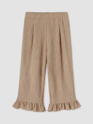 Lc Waikiki Yeni Sezon Fırfırlı Geniş Paça Kız Çocuk Pantolon