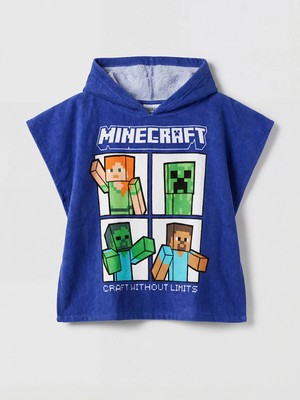 Lc Waikiki Yeni Sezon Minecraft Baskılı Erkek Çocuk Panço Havlu