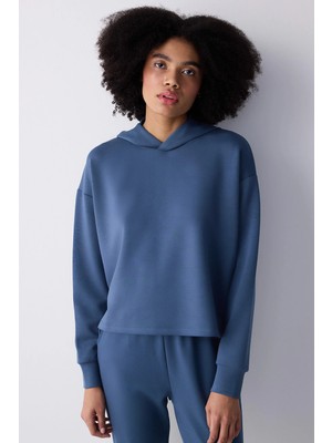Penti Petrol Kapüşonlu Silky Touch Sweatshirt