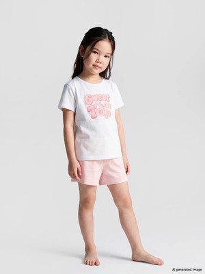 Lc Waikiki Yeni Sezon Bisiklet Yaka Kız Çocuk Şortlu Pijama Takımı