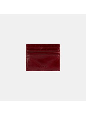 Desa Kadın Bordo Deri Kartlık %100 Deri Minimalist Stil ve Şık Tasarım ile Kullanım İçin
