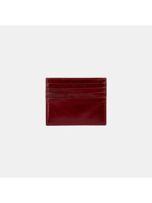Desa Kadın Bordo Deri Kartlık %100 Deri Minimalist Stil ve Şık Tasarım ile Kullanım İçin