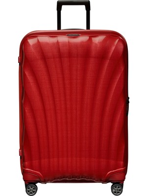 Samsonite C-Lite Spinner Kırmızı - 4 Tekerlekli Büyük Boy Valiz 75cm