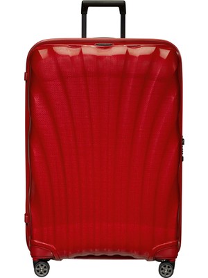 Samsonite C-Lite Spinner Kırmızı - 4 Tekerlekli Ekstra Büyük Boy Valiz 81cm