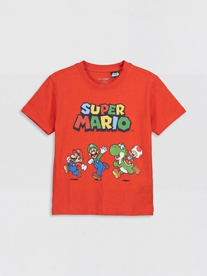 Lc Waikiki Yeni Sezon Mario Baskılı Erkek Çocuk Tişört