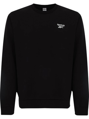 Reebok Kaı Small Logo Crewneck S Siyah Erkek Sweatshirt