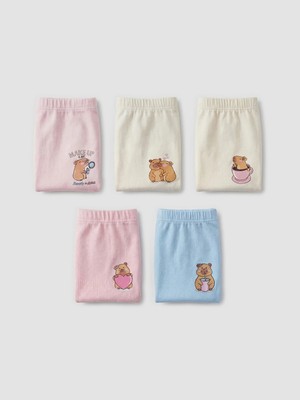 Lc Waikiki Yeni Sezon Baskılı Kız Çocuk Boxer 5'li