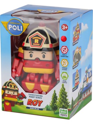 tp Buğz Polı MRT-686 Sesli ve Işıklı Eco Lounge Büyük Transforming Robot Roy -Necotoys