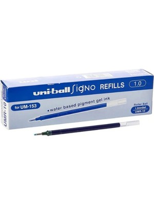 Uni-Ball Roller Kalem Yedeği Um 153 Mavi Umr-10 12'li