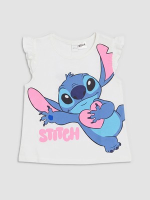 Lc Waikiki Yeni Sezon Bisiklet Yaka Stitch Baskılı Kız Çocuk Atlet