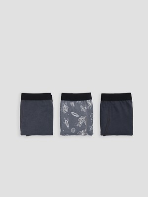 Lc Waikiki Yeni Sezon Desenli Erkek Çocuk Boxer 3'lü