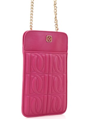 Pembe Kadın Telefon Çantası