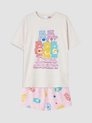 Lc Waikiki Yeni Sezon Care Bears Baskılı Kız Çocuk Şortlu Pijama Takımı