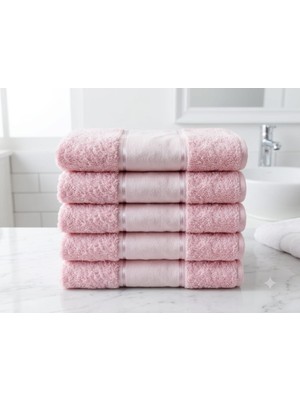 Serafina %100 Cotton Angelia 50X90 5 Li El Havlu Seti