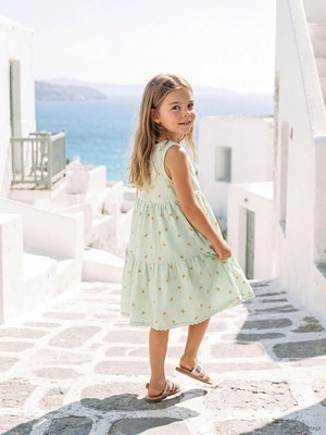 Lc Waikiki Yeni Sezon A Kesim Katkat Ekose Kız Çocuk Elbise