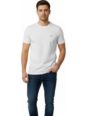 Vigoss Jeans VİGOSS ERKEK BATTAL O YAKA BASIC T-SHIRT B3124-03370
