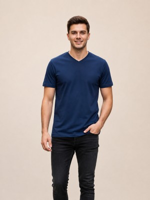 Vigoss Jeans Vigoss V Yaka Erkek T-Shırt 3125-03370