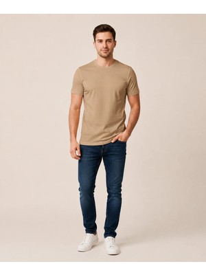 Vigoss Jeans Vigoss Erkek O Yaka Basıc T-Shırt 3124-03370