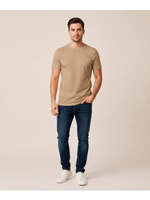 Vigoss Jeans Vigoss Erkek Battal O Yaka Basıc T-Shırt B3124-03370
