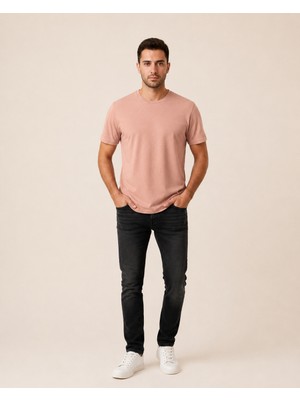 Vigoss Jeans Vigoss Erkek Battal O Yaka Basıc T-Shırt B3124-03370