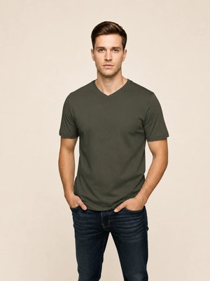 Vigoss Jeans Vigoss V Yaka Erkek T-Shırt 3125-03370