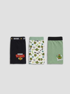 Lc Waikiki Yeni Sezon Brawl Stars Baskılı Erkek Çocuk 3'lü Boxer