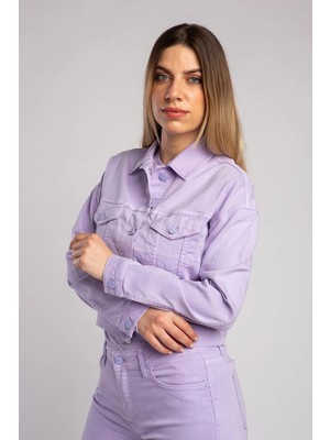 Vigoss Jeans Vigoss Kadın Basıc Non Denim Ceket S-MC46560-70046