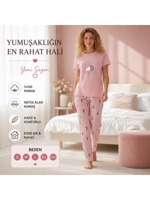 Yaden Moda Kısa Kol Kadın Pijama Takımı