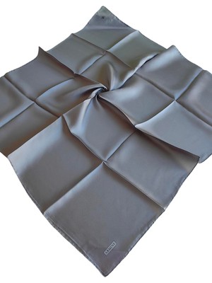 Armine Twill Ipek Eşarp Düz 0010D05-138 Gri