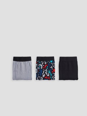 Lc Waikiki Yeni Sezon Desenli Erkek Çocuk Boxer 3'lü