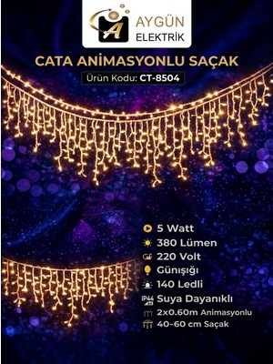 Aygün Elektrik CT-8504 Animasyonlu Saçak LED Günışığı - 140 Ledli