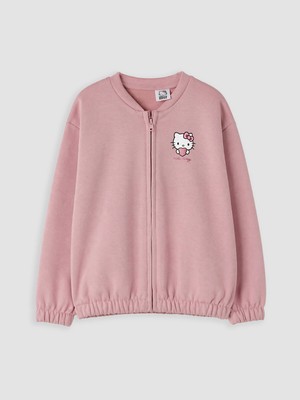 Lc Waikiki Yeni Sezon Bisiklet Yaka Hello Kitty Baskılı Kız Çocuk Sweatshirt